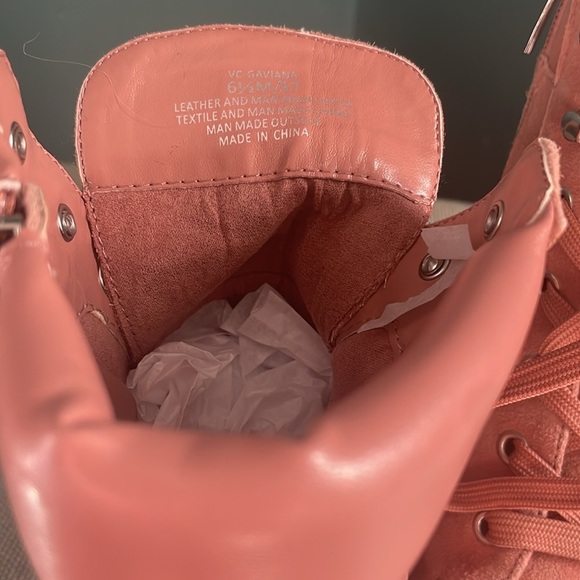 Vince Camuto pink suede/leather boots - Picture 12 of 14